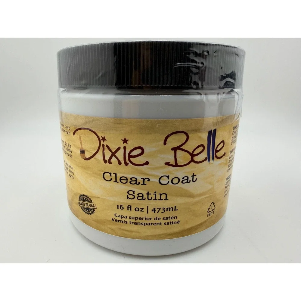 Dixie Belle Clear Coat Satin and Flat 16oz Furniture Topcoat